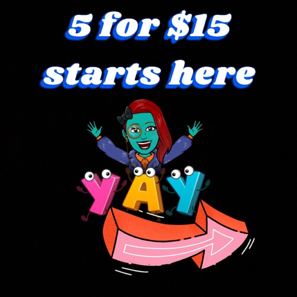 💜 5 items for $15 Starts HERE!